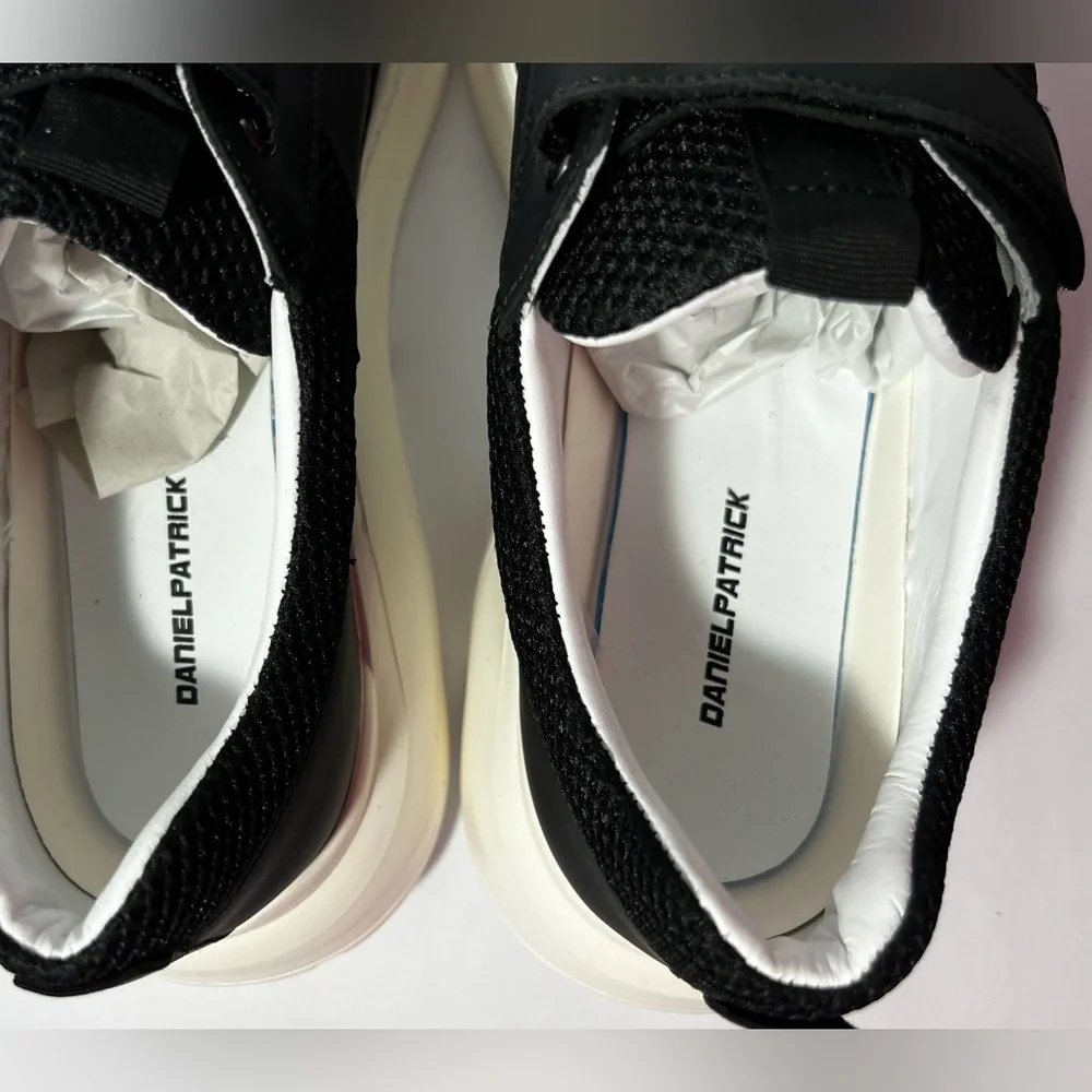 Daniel Patrick Panel Runner Sneakers shoes straps black purple men’s EU 45 US 12